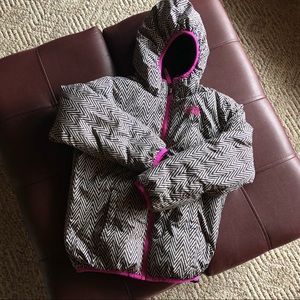 The North Face Reversible Jacket Girls Med 10/12